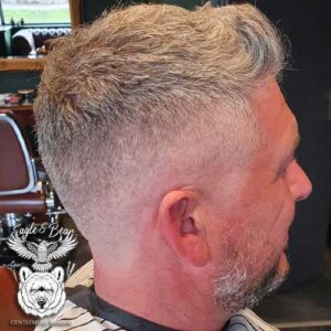 Medium Skin-Fade Haircut Style - Eagle & Bear Barbers Stamford